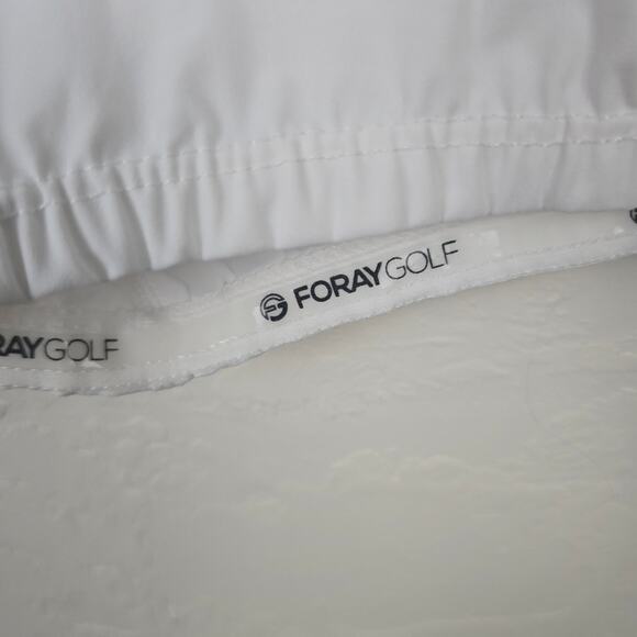 Foray Golf White Shorts Biker Tennis Compression Activewear Sports Stretch M - Picture 11 of 14